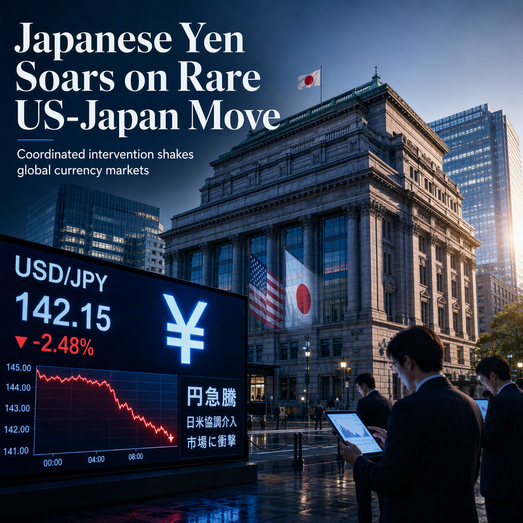 Japanese Yen Surges After US-Japan Coordinated Intervention, Authorities Signal Readiness for Further Action