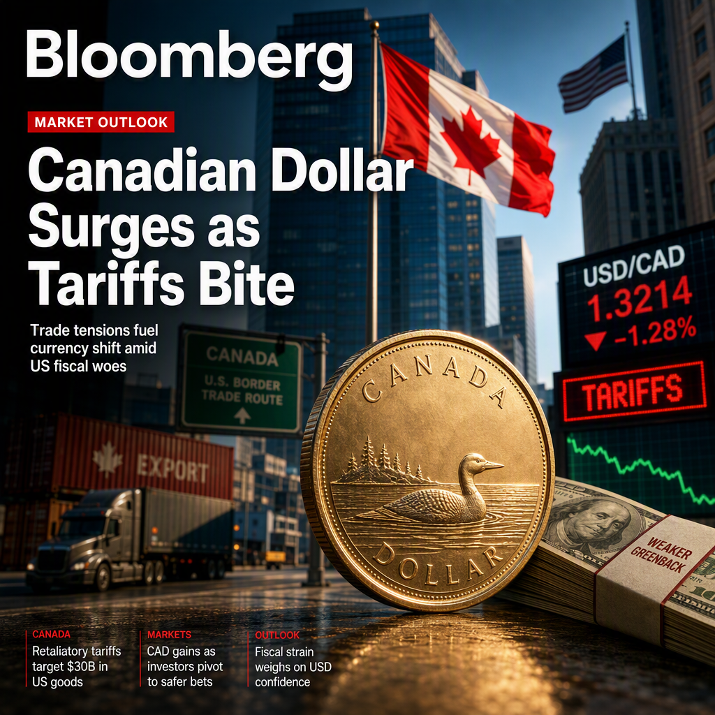 Canadian Dollar Strengthens as Canada Imposes Retaliatory Tariffs on US Goods Amid Weaker Greenback