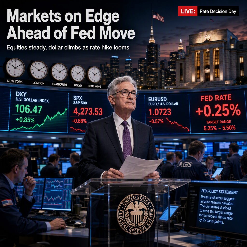 Markets Brace for Fed Rate Hike as Equities Stabilize and Dollar Strengthens