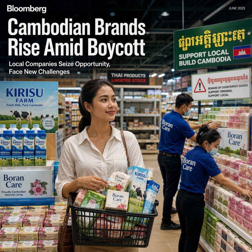 Cambodian Consumer Companies Surge Amid Thai Goods Boycott