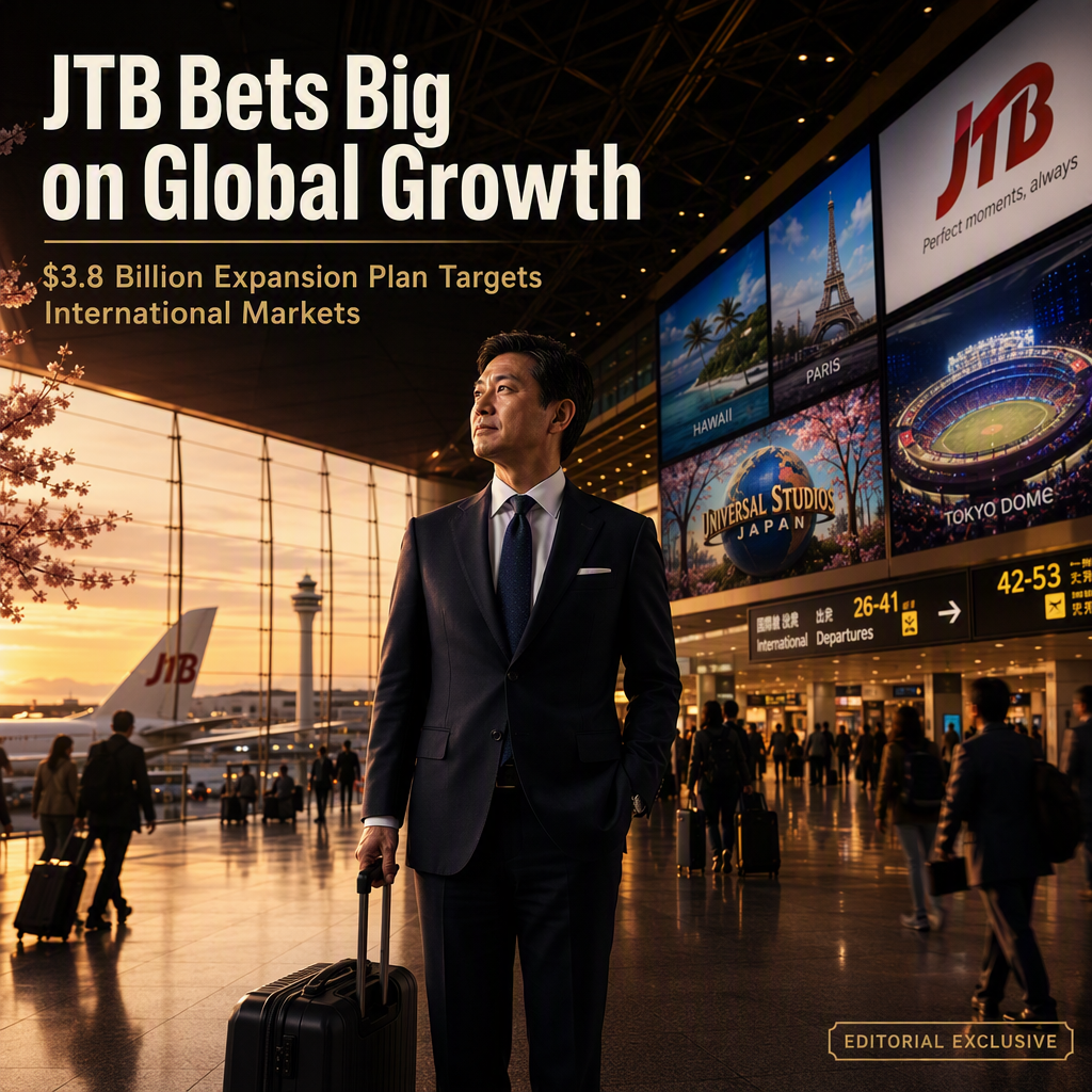 JTB Unveils $3.8 Billion Global Expansion Plan Amid Domestic Market Stagnation