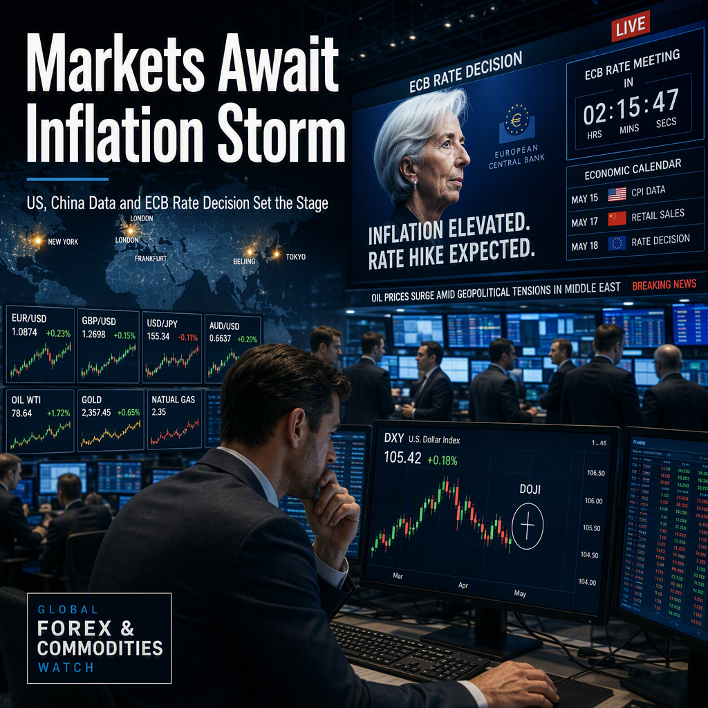 Markets Brace for US and China Inflation Data as ECB Rate Hike Looms