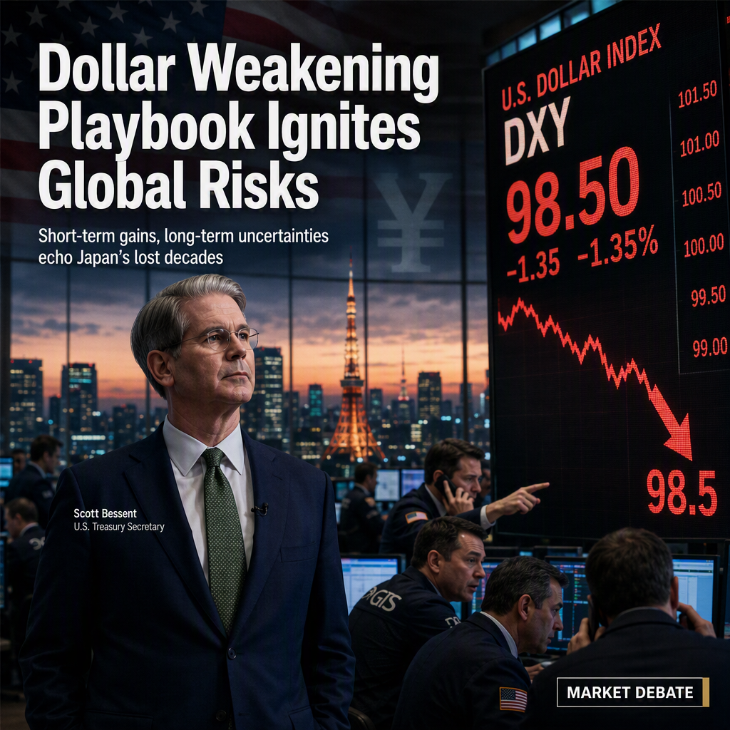 Bessent’s Dollar Weakening Strategy Sparks Debate Over U.S. Economic Risks