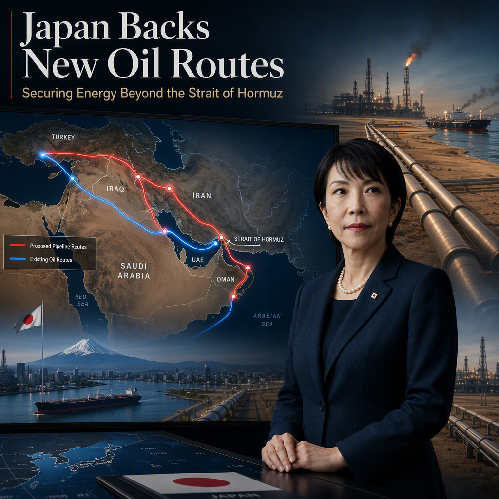 Japan Plans Support for Middle Eastern Oil Pipelines Bypassing Strait of Hormuz