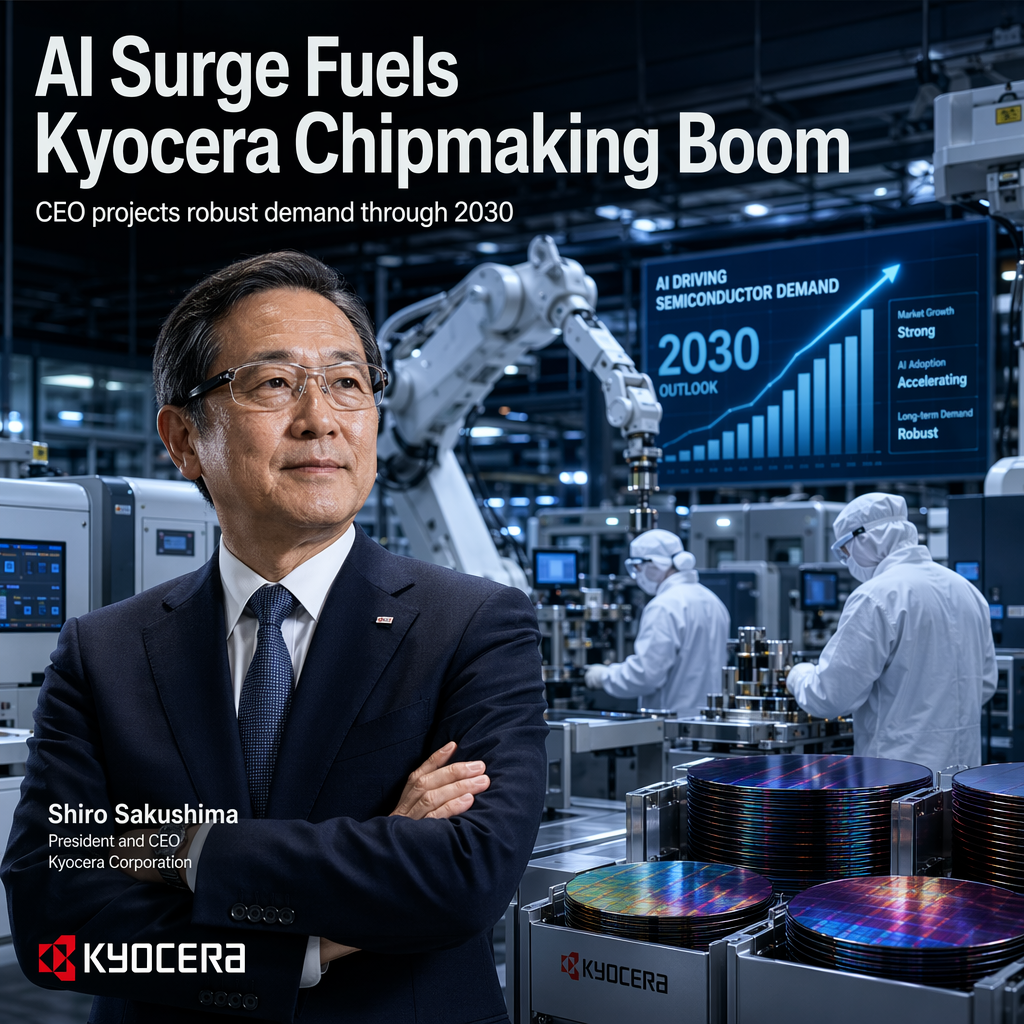 Kyocera CEO Projects Strong Chipmaking Parts Demand Driven by AI Through 2030