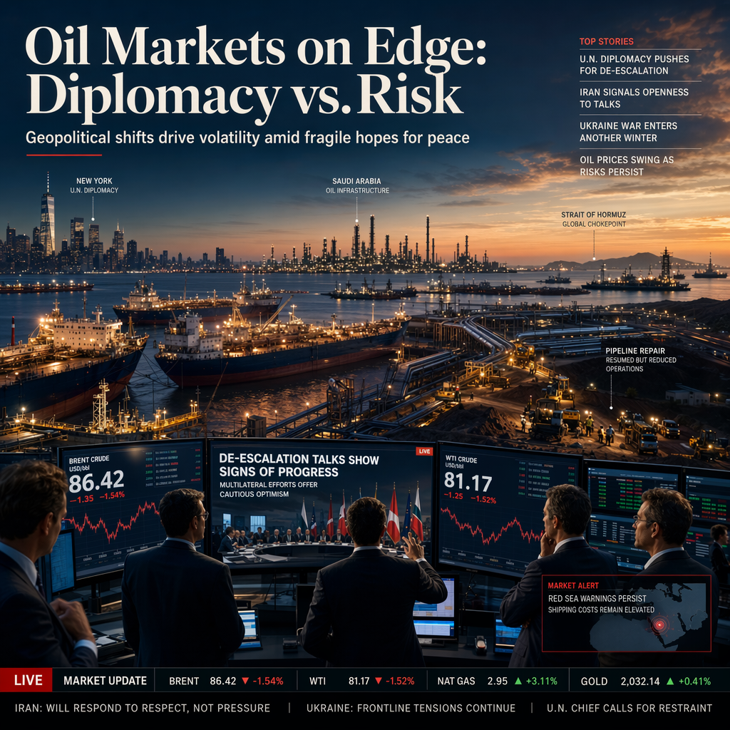 Geopolitical Developments Drive Volatility in Oil Prices Amid Hopes for De-escalation