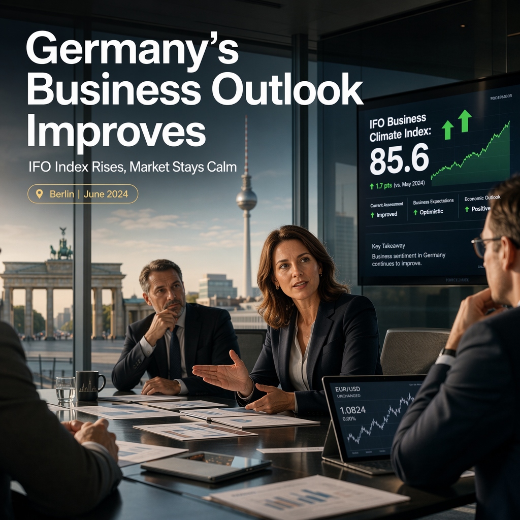 Germany’s IFO Business Climate Index Rises to 85.6 in June, Matching Expectations