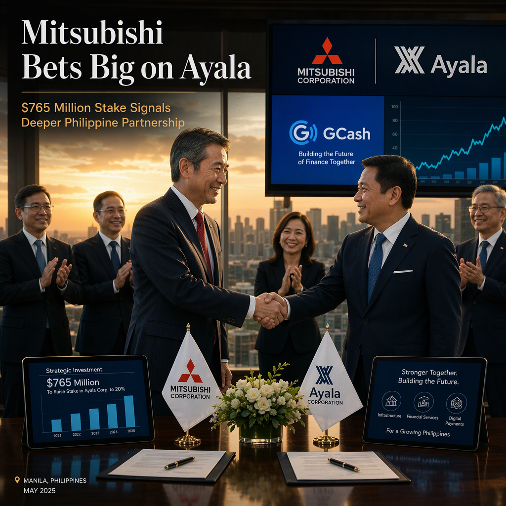 Mitsubishi Corp. to Raise Stake in Ayala Corp. to 20% with $765 Million Investment