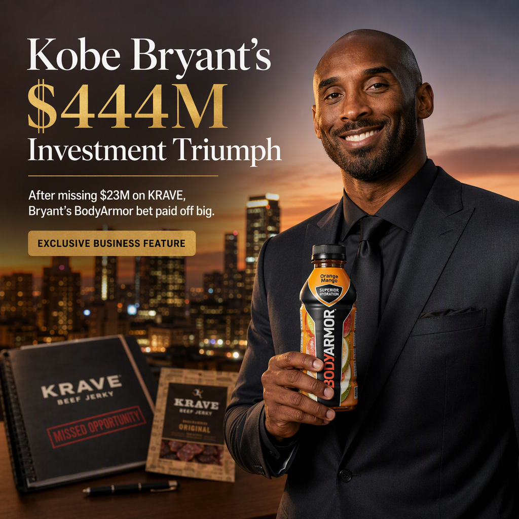 Kobe Bryant Missed $23M Payday on KRAVE Deal, But BodyArmor Bet Nets $444M Windfall