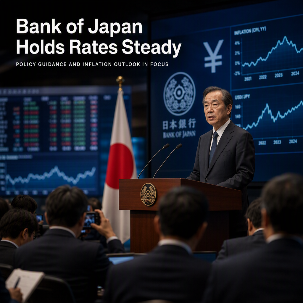 Bank of Japan Expected to Hold Rates Steady as Markets Focus on Policy Guidance and Inflation Outlook