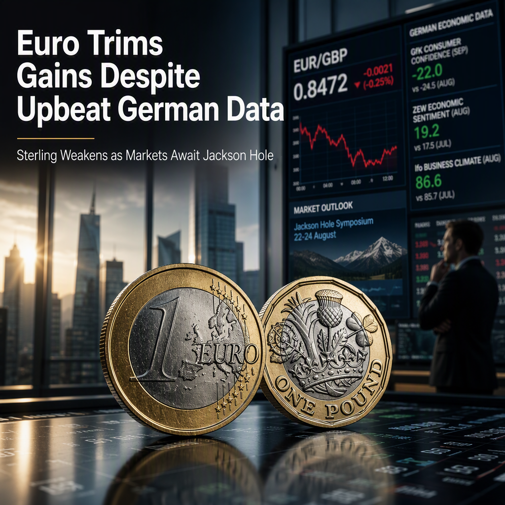 Euro Softens Against Pound Despite Strong German Consumer Confidence and Upbeat Data