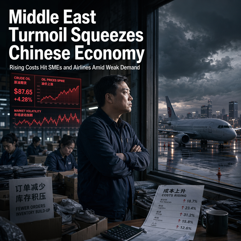Middle East Conflict Drives Up Costs, Squeezing Chinese SMEs and Airlines Amid Weak Demand
