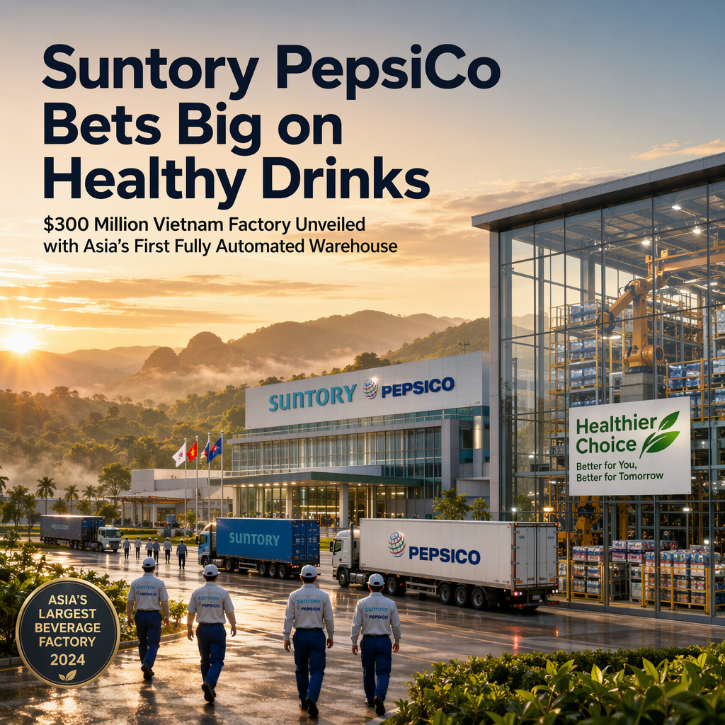Suntory PepsiCo Launches $300 Million Vietnam Factory, Eyes Healthier Beverage Growth