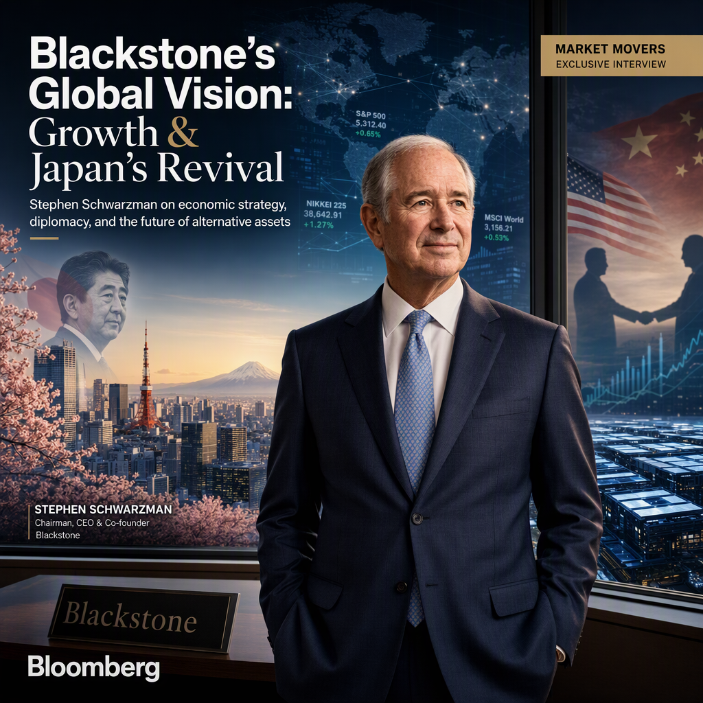 Blackstone's Stephen Schwarzman Reflects on Global Growth and Japan's Economic Transformation