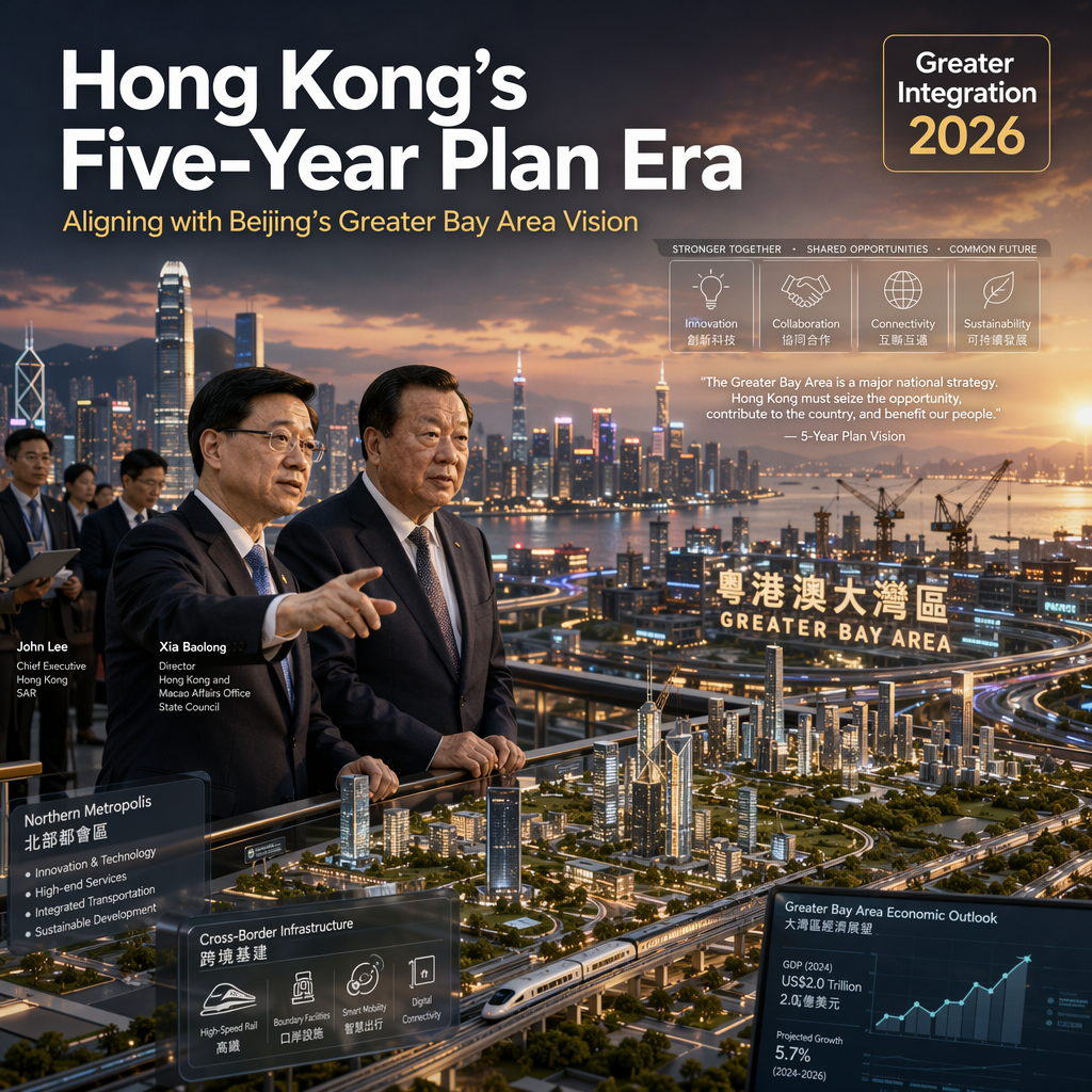 Hong Kong Launches First Five-Year Plan to Align with Beijing’s Greater Bay Area Vision