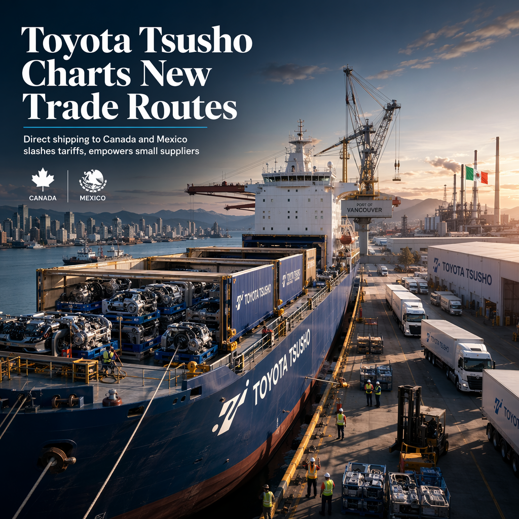 Toyota Tsusho Launches Direct Auto Parts Shipping to Canada and Mexico, Bypassing U.S. Tariffs