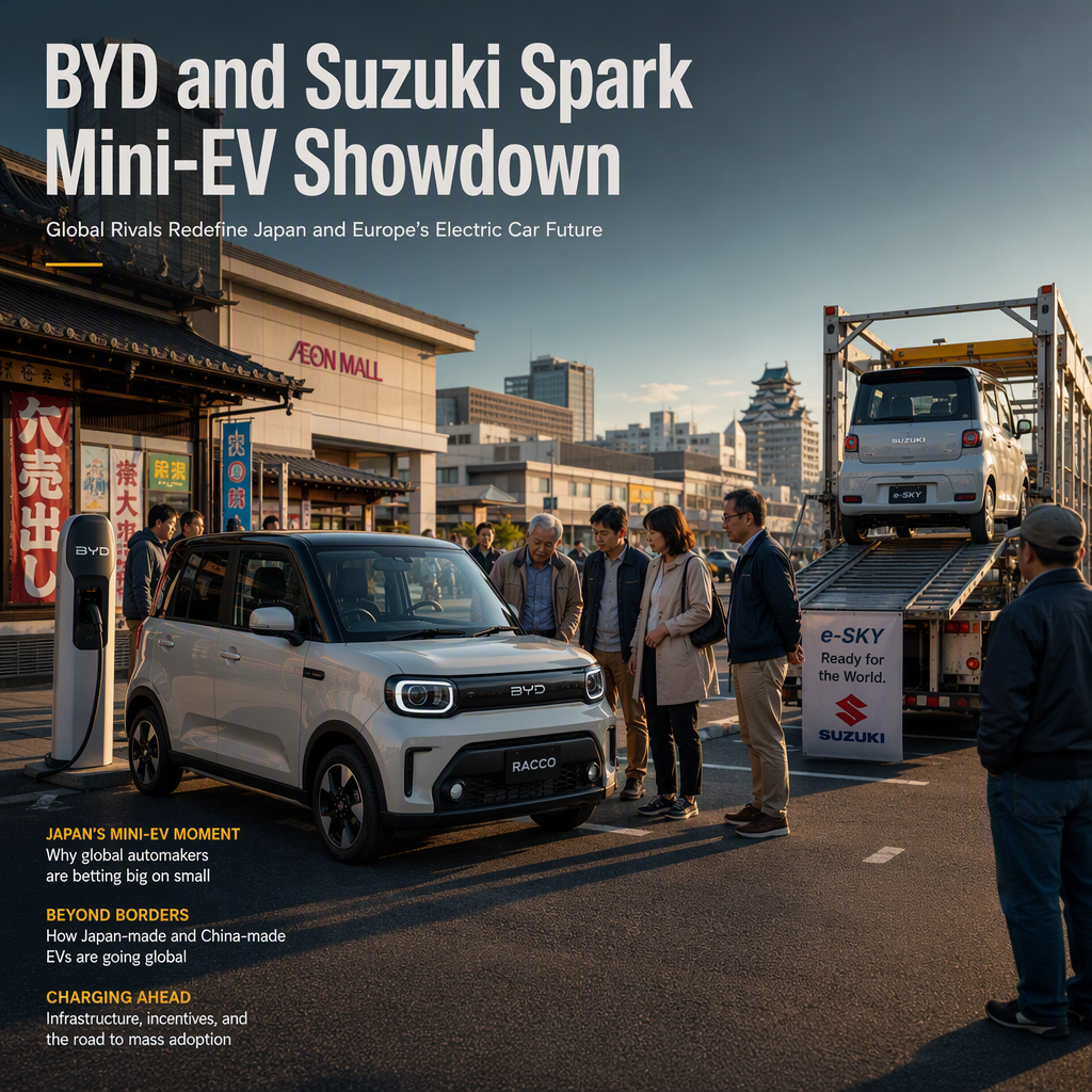 BYD and Suzuki Target Japanese and European Mini-EV Markets Amid Shifting Industry Dynamics