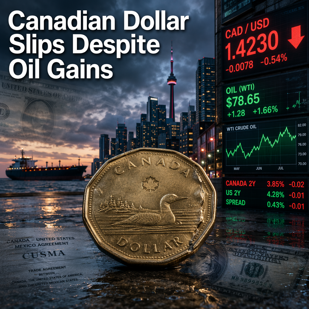 Canadian Dollar Weakens Despite Rising Oil Prices and Narrowing Yield Spreads