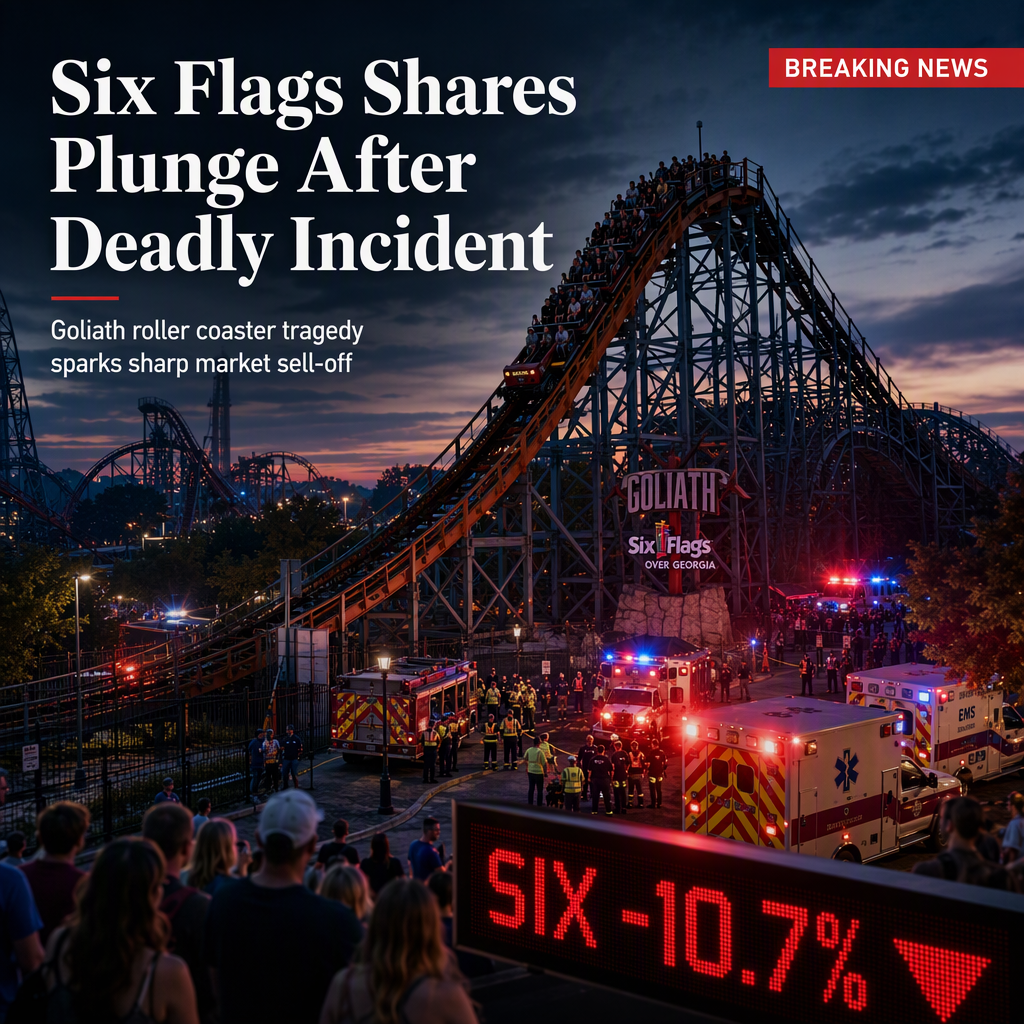 Six Flags Shares Plunge Over 10% After Deadly Roller Coaster Incident in Georgia