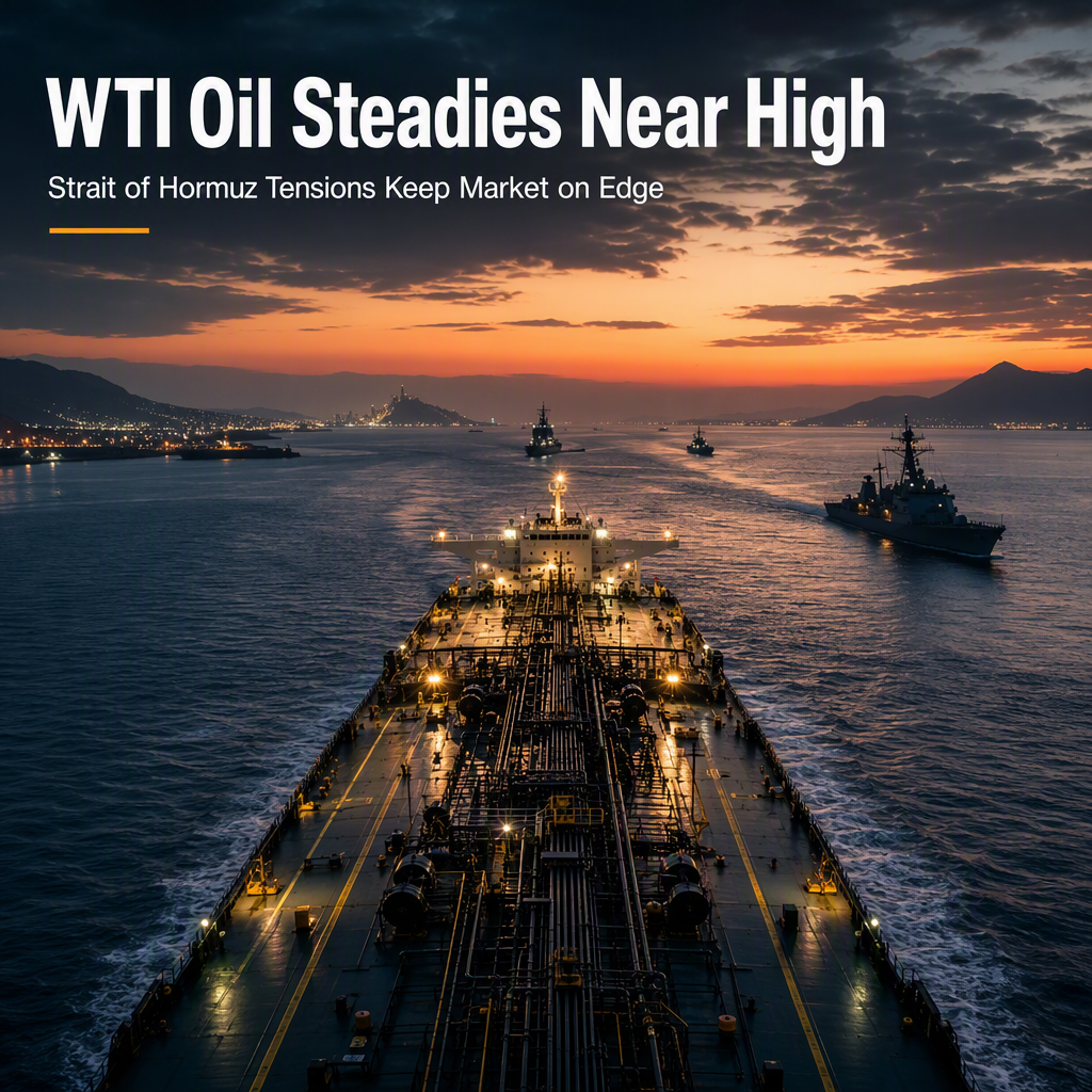 WTI Oil Holds Near Two-Week High Amid Strait of Hormuz Uncertainty and Geopolitical Tensions