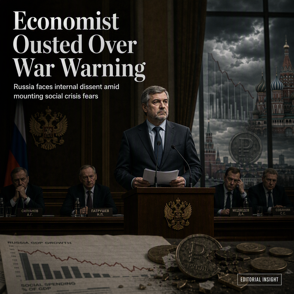 Russia Fires Top Economist Amid Warnings of Social Crisis from Prolonged Ukraine War