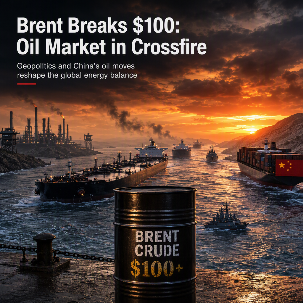 Brent Surges Past $100 as Geopolitical Tensions and China's Oil Strategy Reshape Global Market