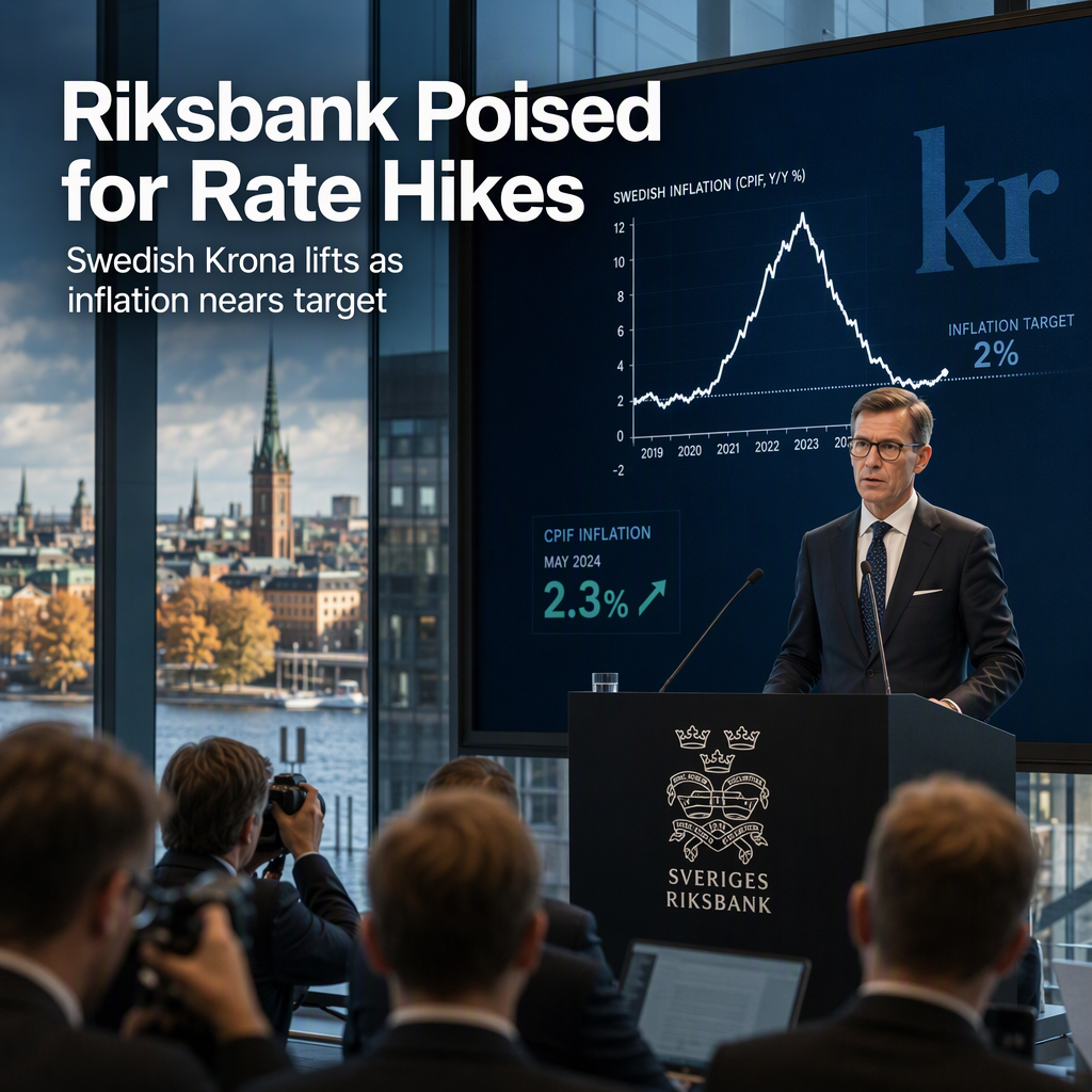 Riksbank Signals Further Rate Hikes as Swedish Inflation Nears Target