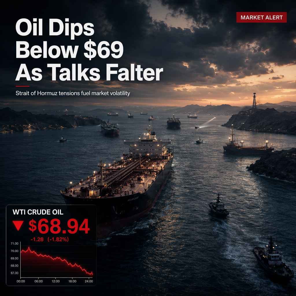 WTI Oil Falls Below $69 Amid Confusion Over US-Iran Talks and Strait of Hormuz Tensions