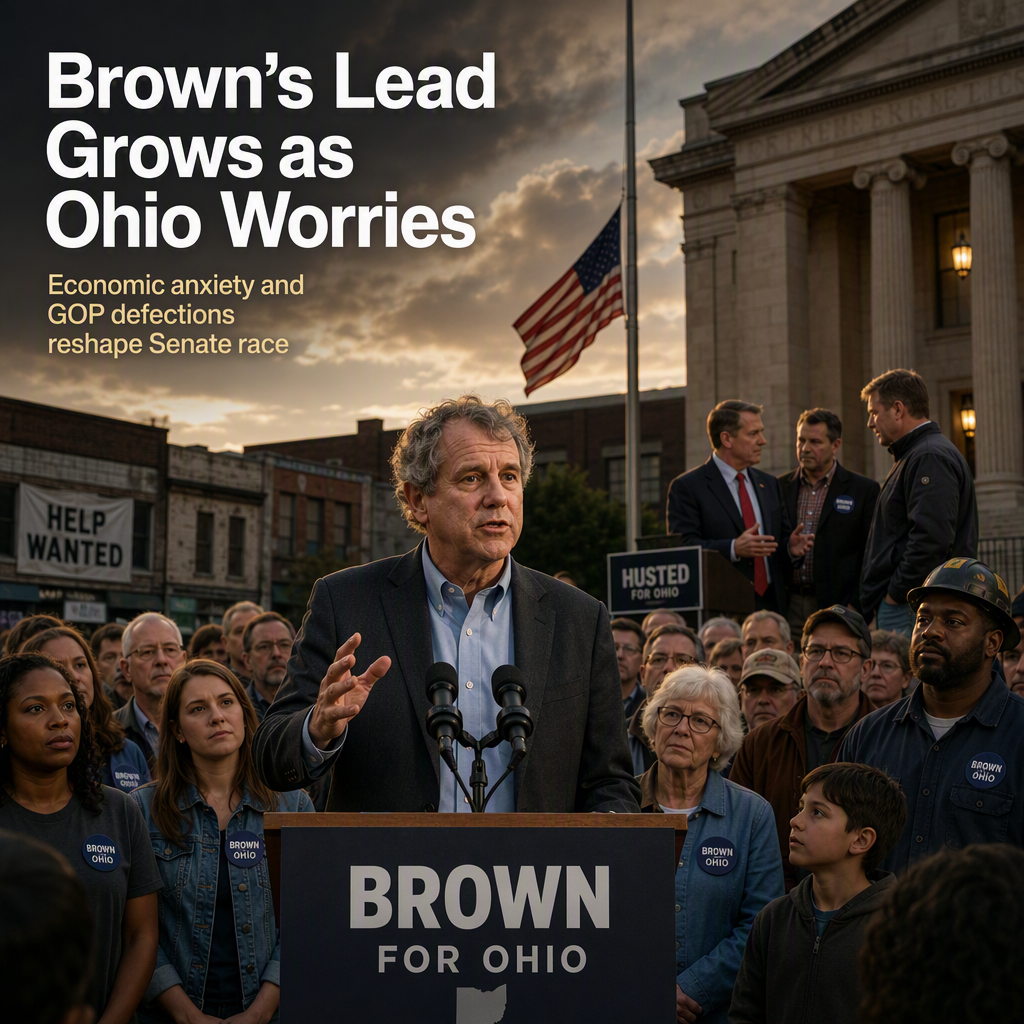 Sherrod Brown Leads Ohio Senate Race Amid Rising Economic Anxiety and GOP Defections