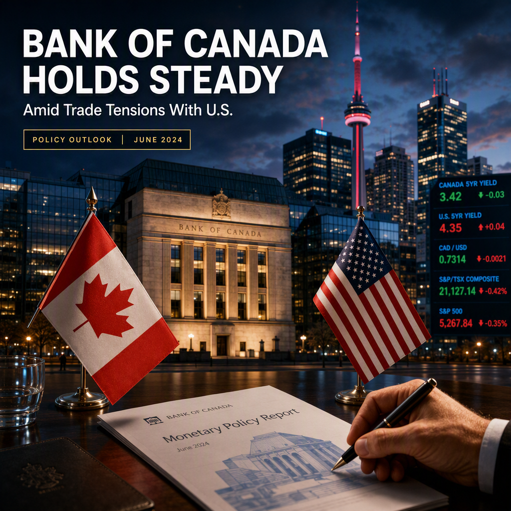 Bank of Canada Expected to Hold Rates Amid Escalating Canada-U.S. Trade Tensions