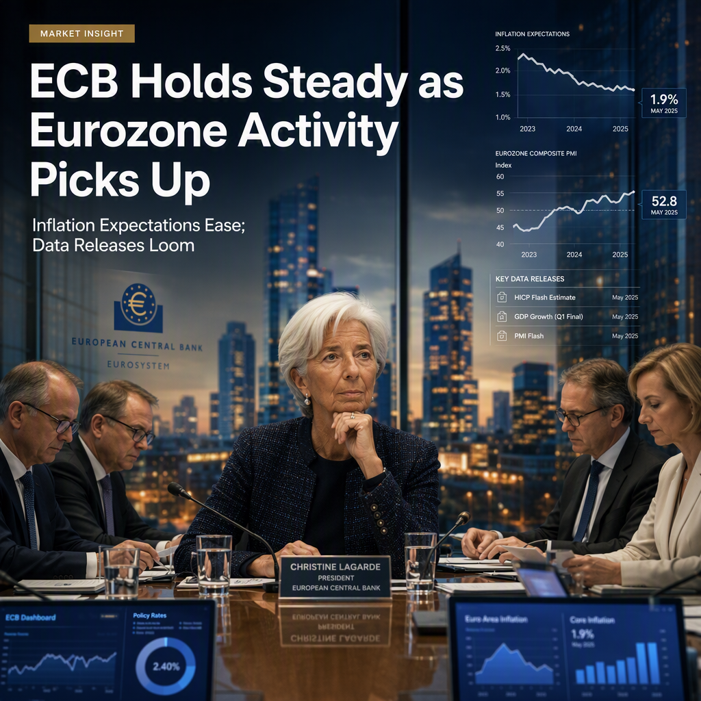 ECB Maintains Cautious Stance Amid Improving Eurozone Activity and Easing Inflation Expectations