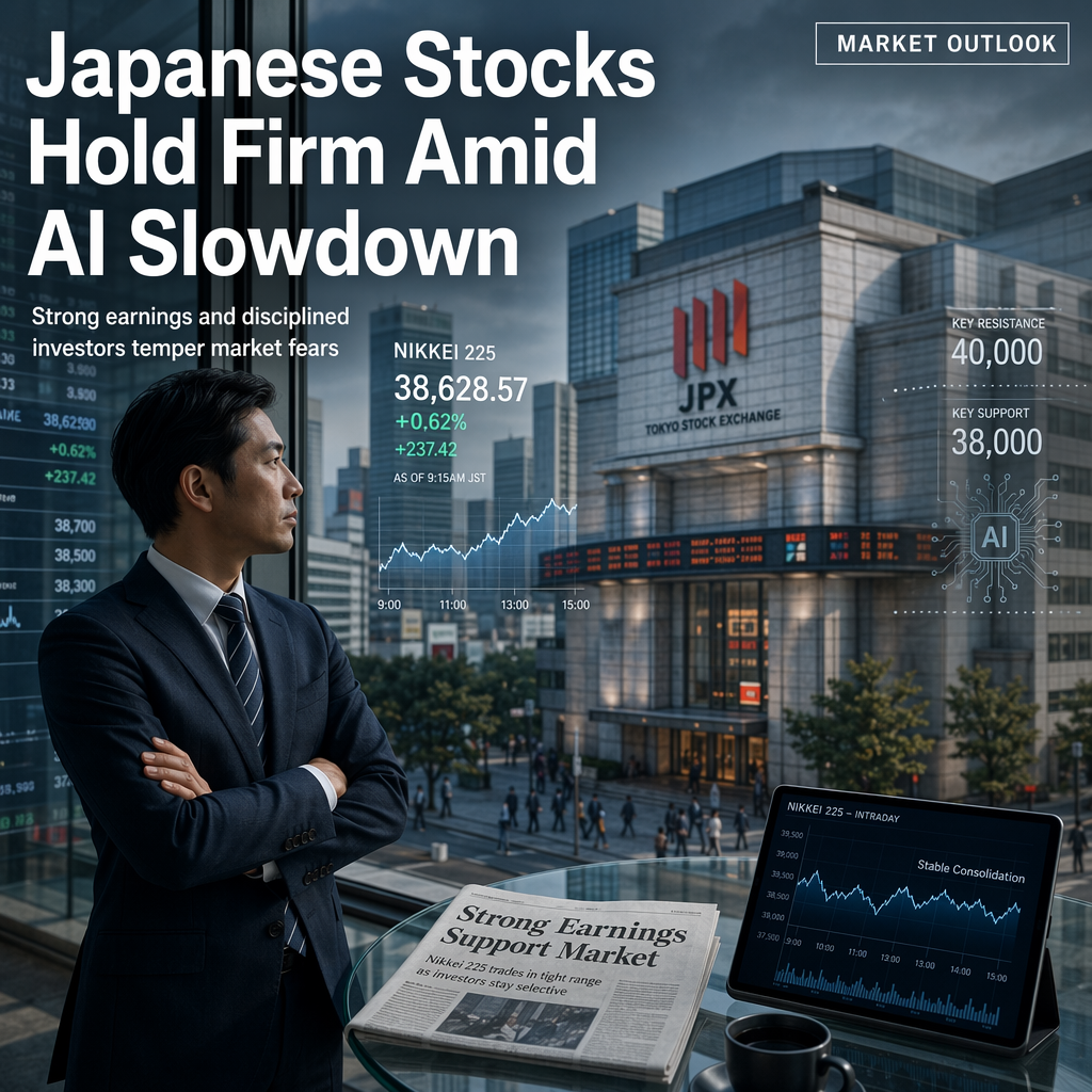 Japanese Stocks Show Resilience as AI Rally Cools, Supported by Strong Earnings