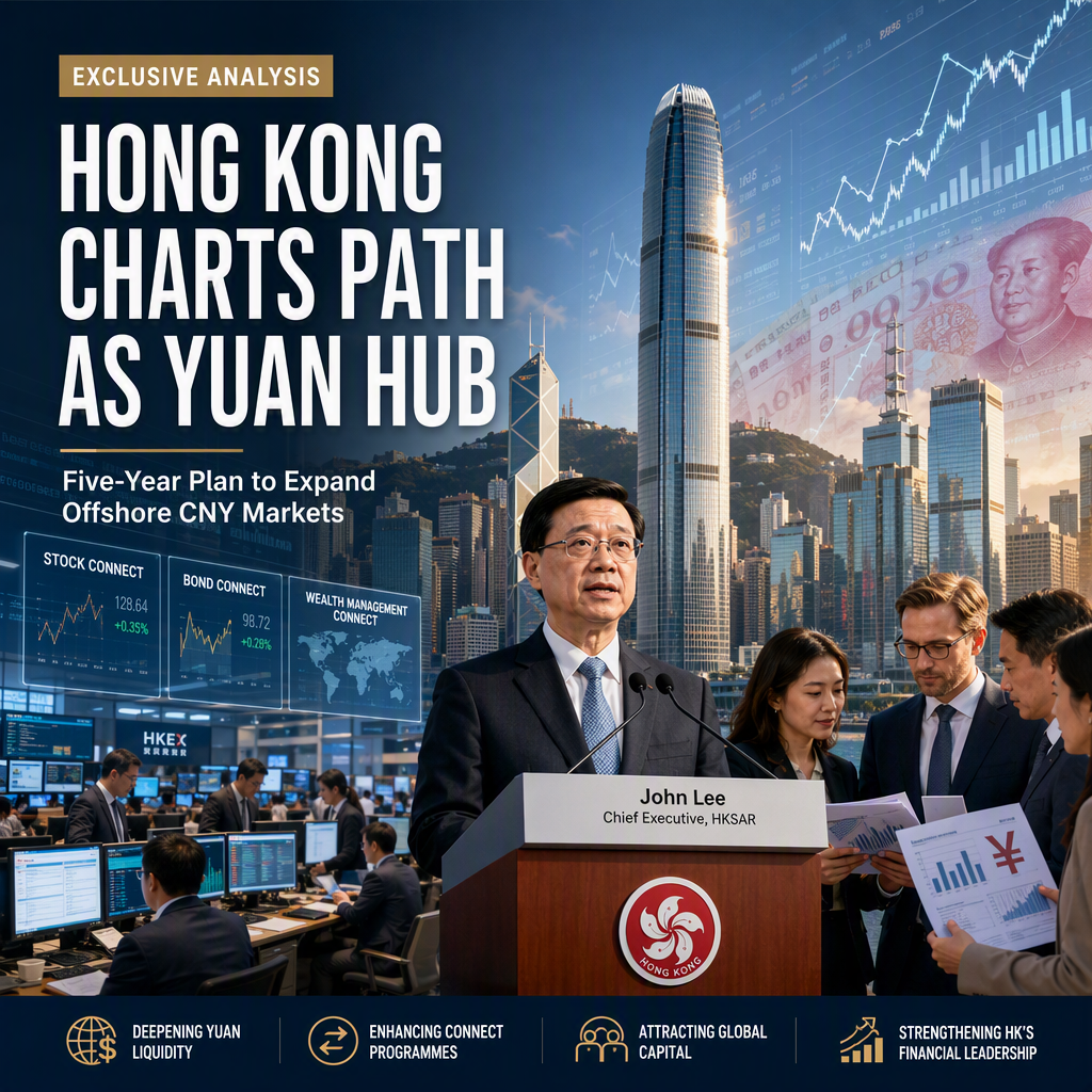 Hong Kong Unveils First Five-Year Plan to Boost Offshore Yuan Hub Status