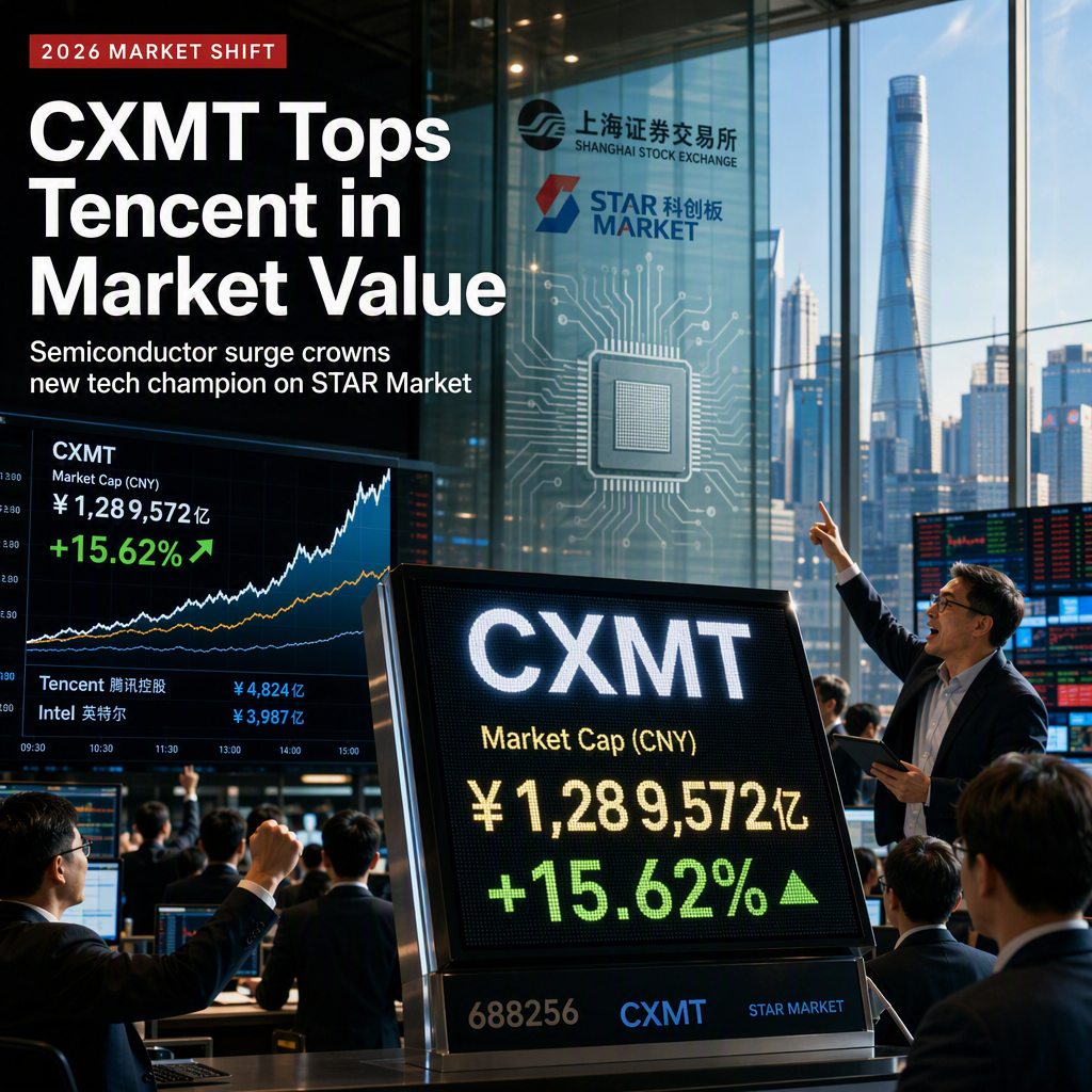 CXMT Surpasses Tencent to Become China's Most Valuable Listed Company Amid Memory Chip Boom