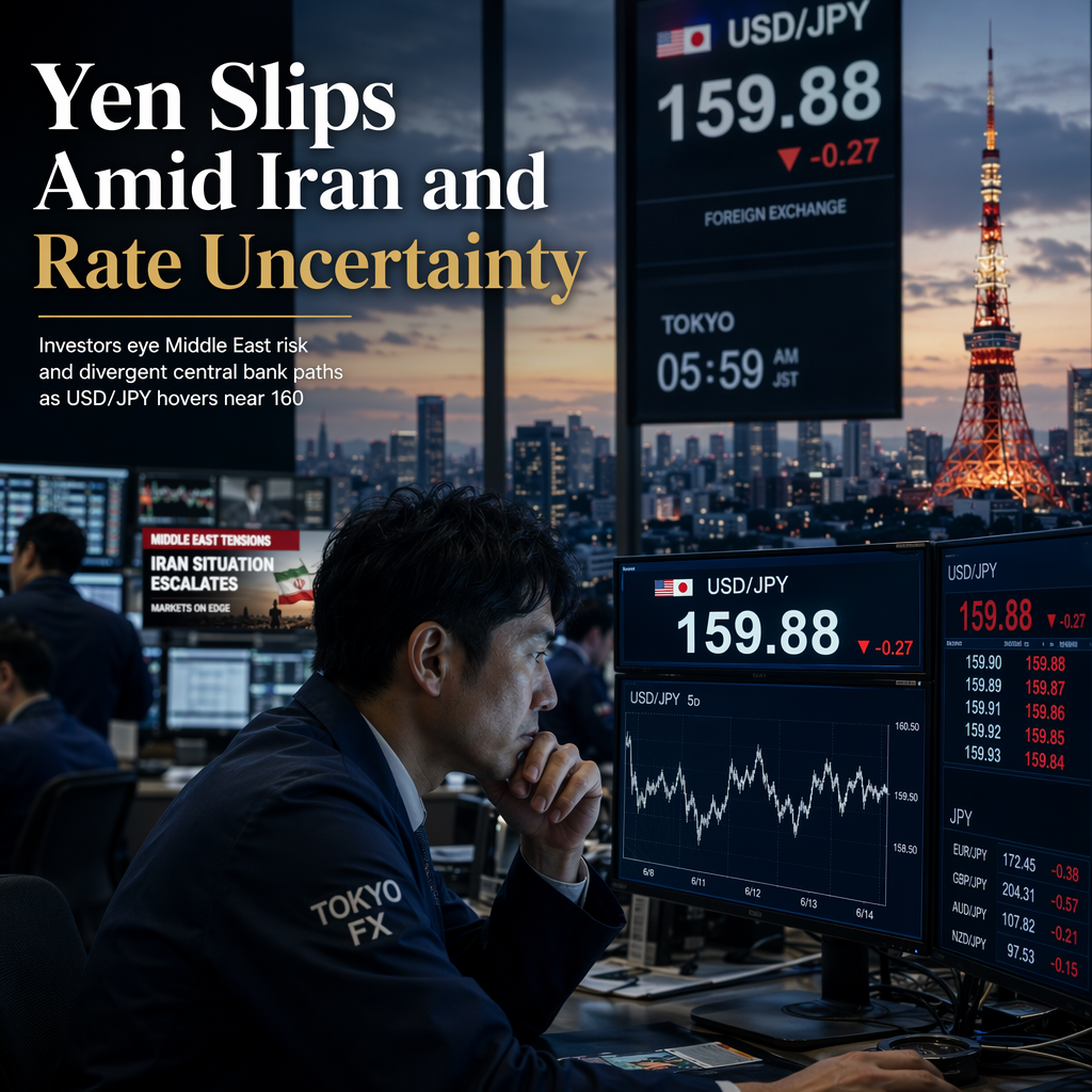 Yen Edges Lower Amid Uncertainty Over Iran Situation and U.S. Rate Outlook