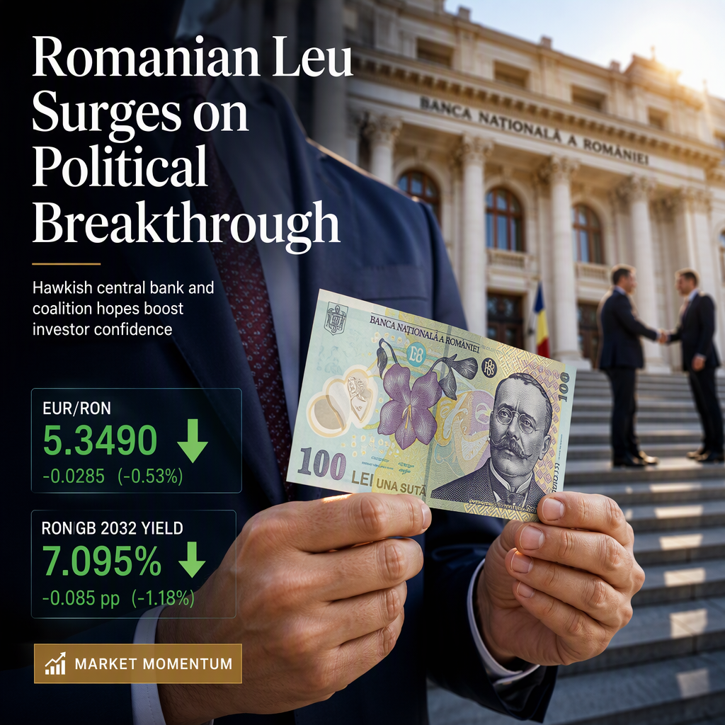 Romanian Leu Strengthens as Political Optimism and NBR Hawkishness Support Markets