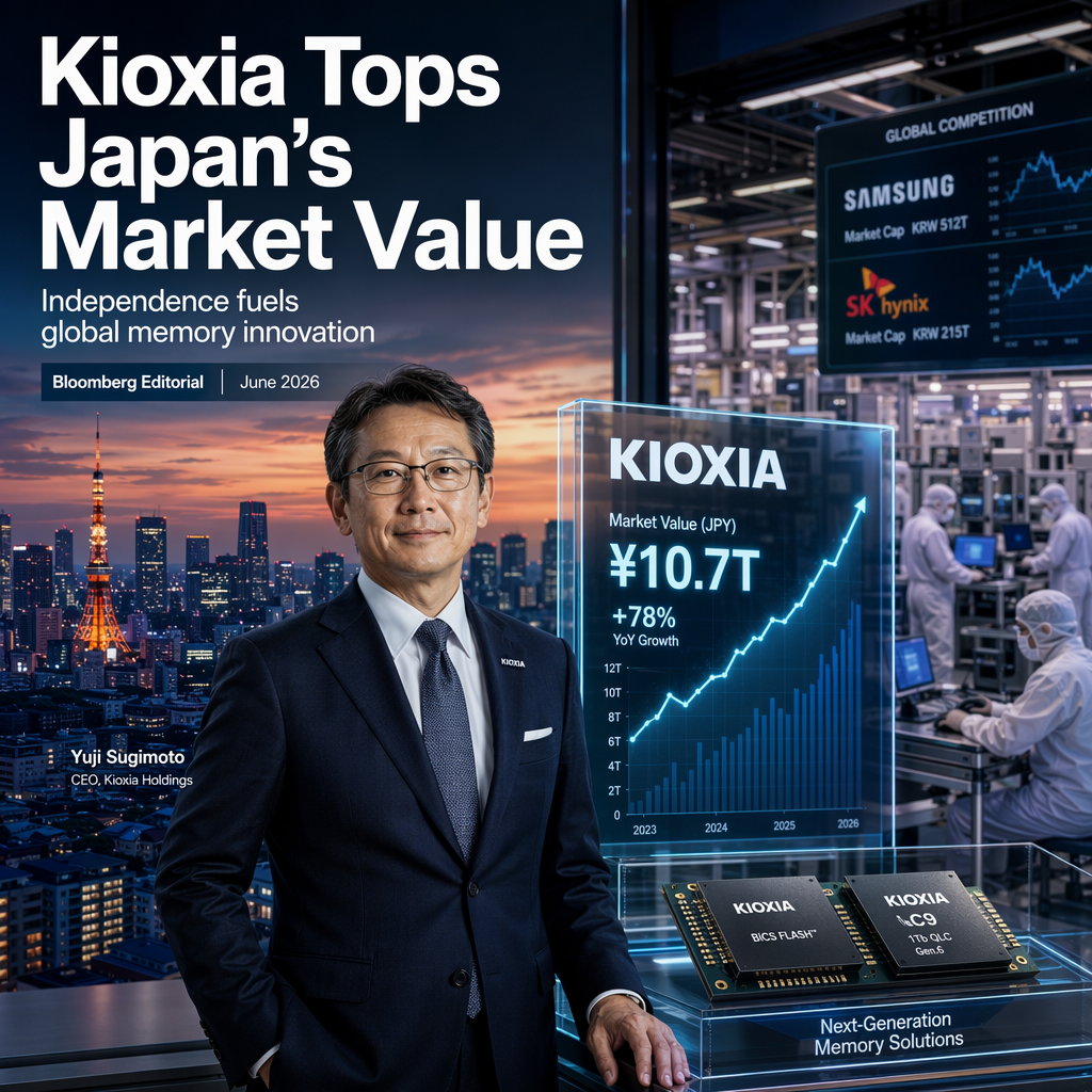 Kioxia Surpasses All Japanese Companies in Market Value After Independence from Toshiba