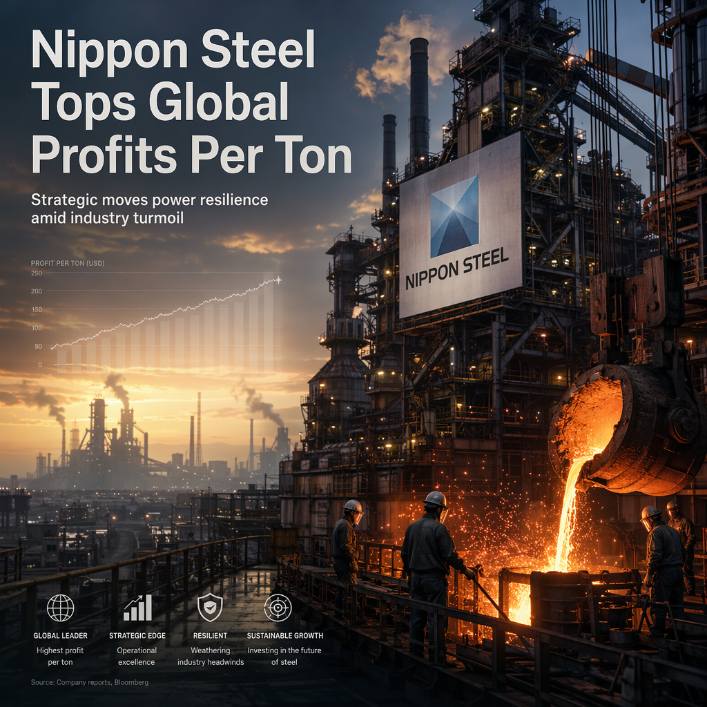 Nippon Steel Achieves Highest Global Profit Per Ton Amid Industry Headwinds