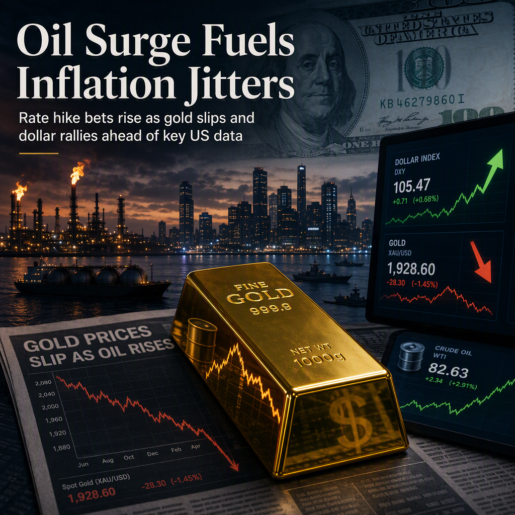 Oil-Driven Inflation Fears Spur Rate Hike Bets, Weigh on Gold and Support US Dollar Ahead of Key US Inflation Data