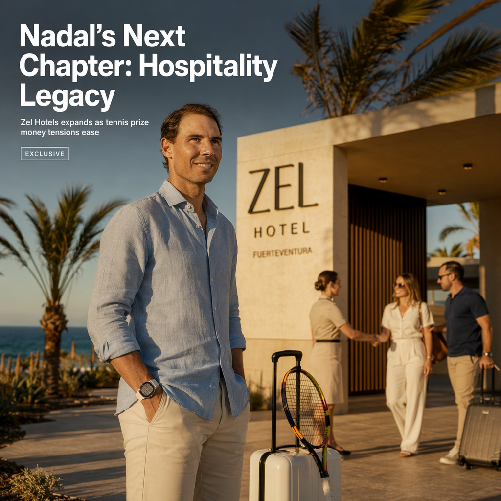 Rafael Nadal Expands Zel Hotels Amid Tennis Prize Money Dispute and Post-Retirement Plans