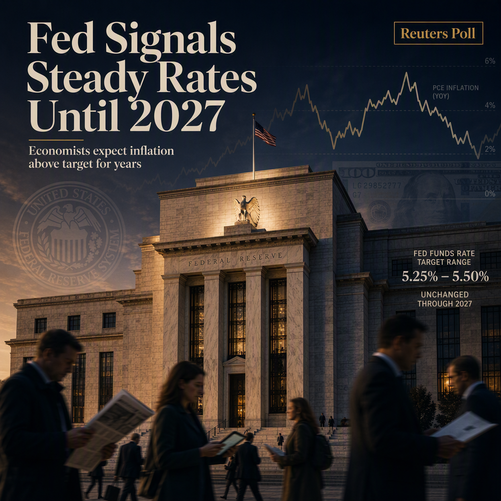 Economists Widely Expect Fed to Hold Interest Rates Steady Through 2027, Reuters Poll Finds