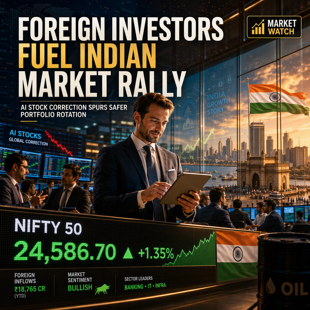 Foreign Investors Return to Indian Equities as AI Stock Correction Spurs Rotation