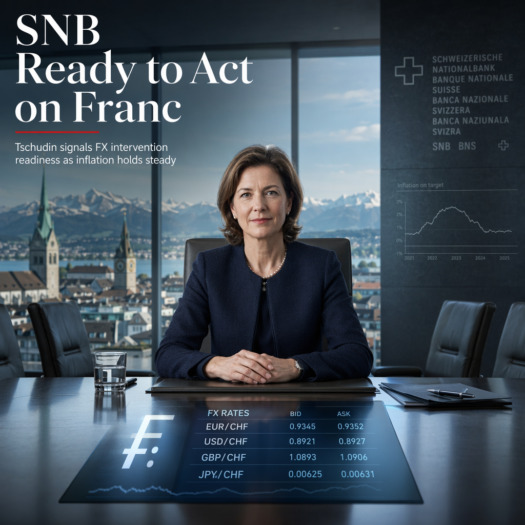 SNB's Tschudin Signals Readiness for FX Market Intervention Amid Steady Inflation Pressures