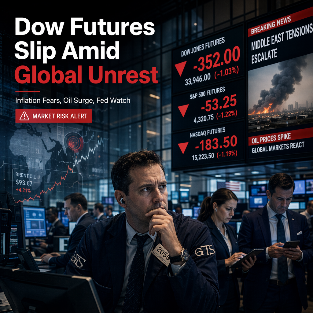Dow Jones Futures Dip Amid Middle East Tensions and Inflation Concerns