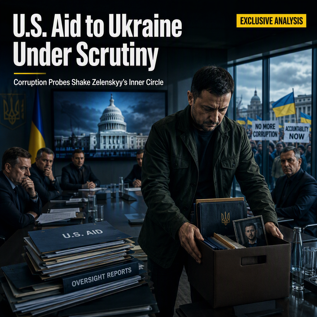 US Aid to Ukraine Faces Heightened Scrutiny Amid Corruption Probes in Zelenskyy's Inner Circle