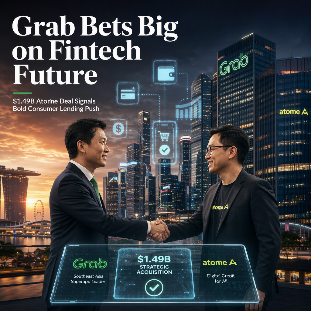 Grab Makes $1.49 Billion Atome Acquisition to Boost Fintech Ambitions