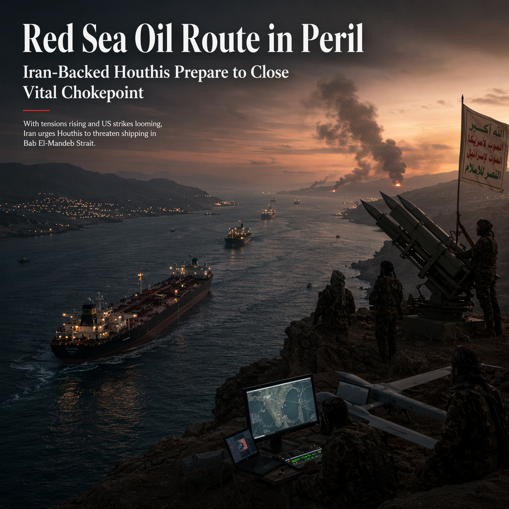 Iran Urges Houthis to Threaten Red Sea Oil Route Amid US Strike Concerns
