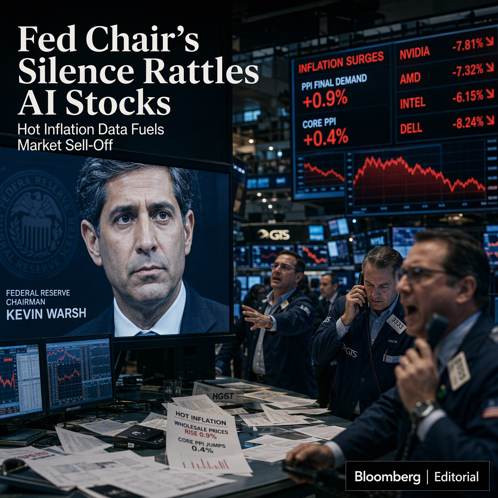 Fed Chair Warsh Offers No Policy Hints as Hot Inflation Data and AI Stock Sell-Off Rattle Markets