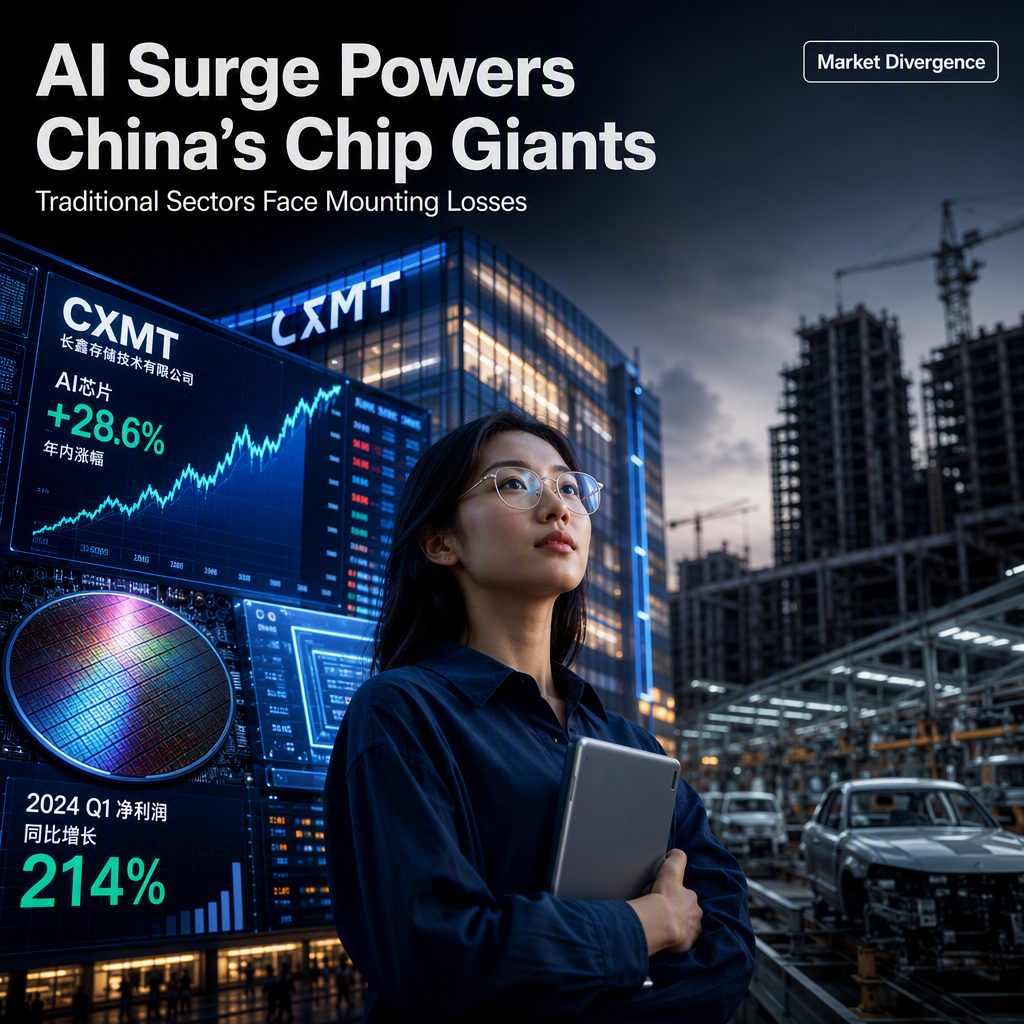 AI Boom Drives Profits for Chinese Chipmakers as Traditional Sectors Struggle