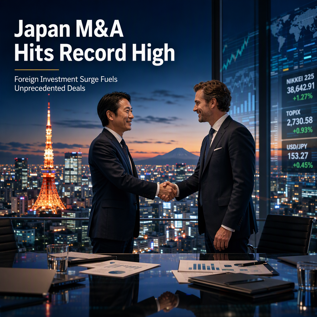 Japan M&A Activity Hits Record High Driven by Foreign Investment Surge